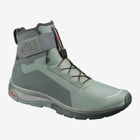 Salomon T-MAX WR Mens Hiking Boots Green UK GMNE